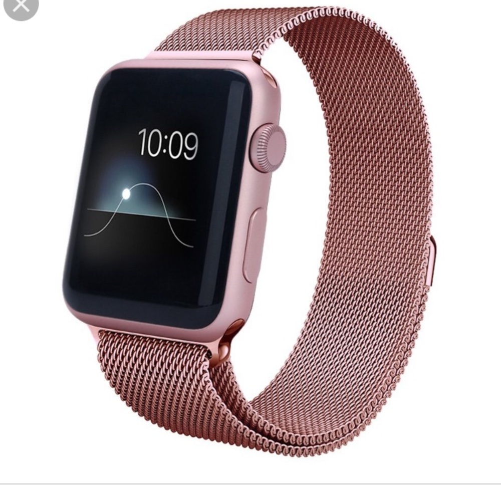 Apple Watch Milanese band in Rose Gold